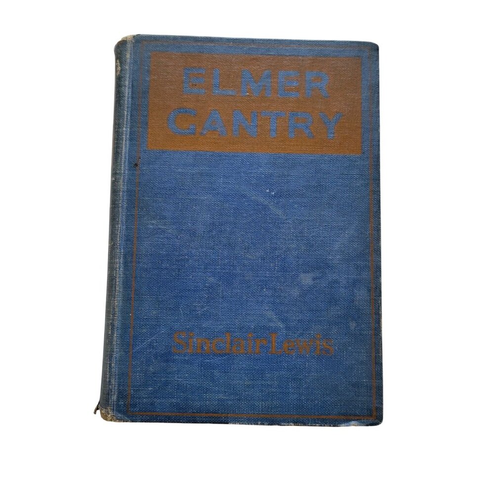 Vintage 1928 Edition Elmer‎ Gantry Sinclair Lewis Hardcover Book Staging Decor